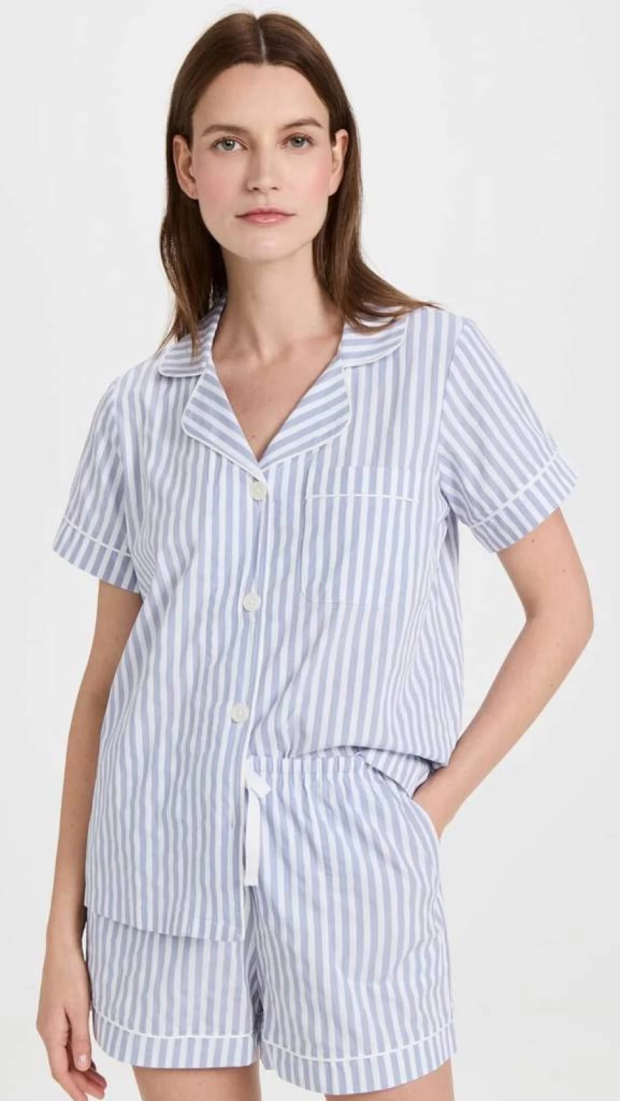 BedHead Pajamas Women's Classic Striped Cotton Pajama Set - Comfortable Sleepwear Lounge Set
