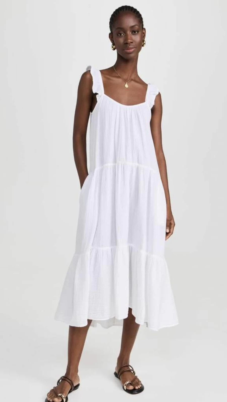 XIRENA Women's Rumer Dress - Stylish Summer Casual Flowy Midi Dress