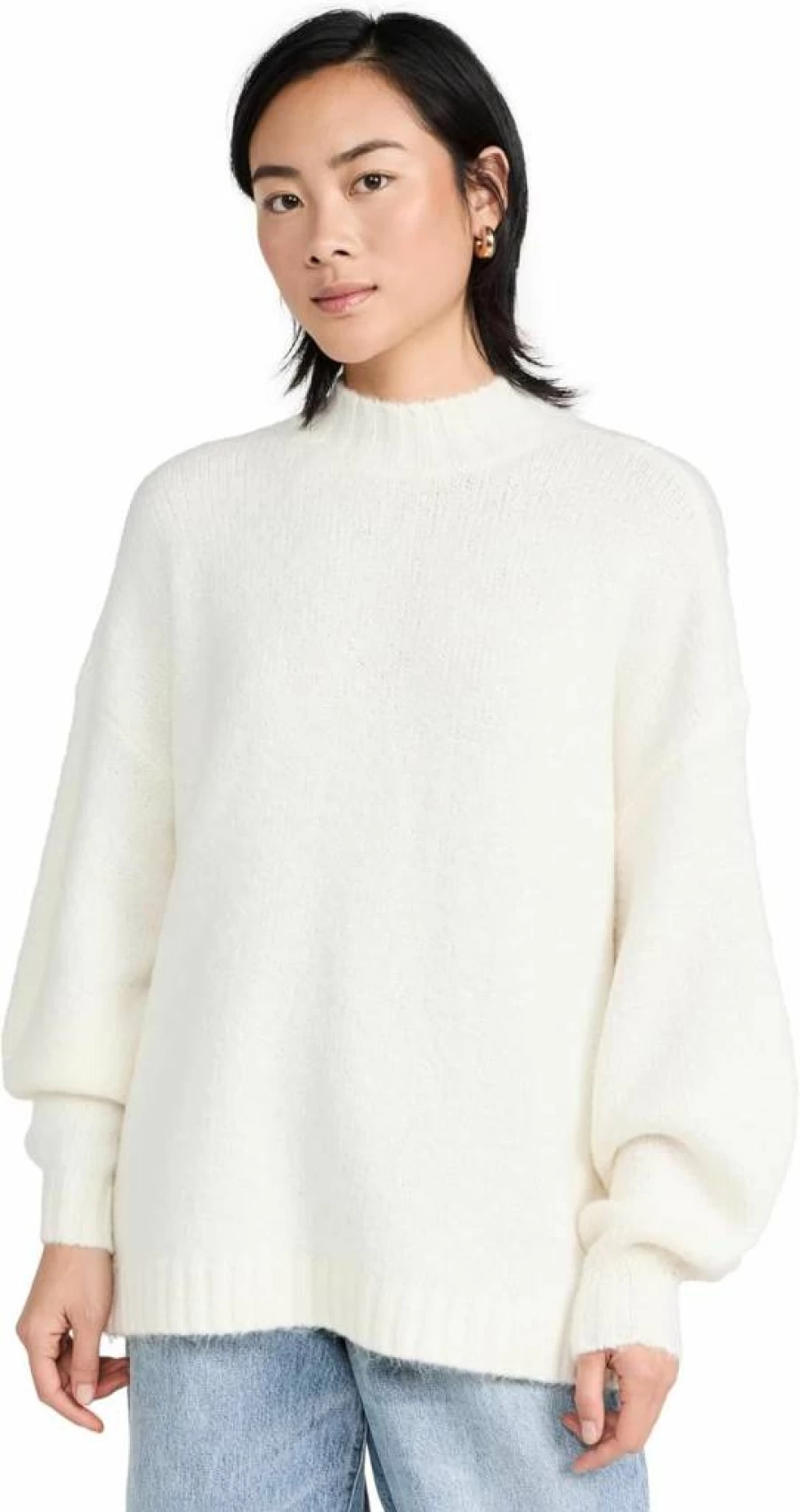 Pistola Denim Women's Carlen Knit Sweater - Soft Vintage Wash Slim Fit Pullover Top