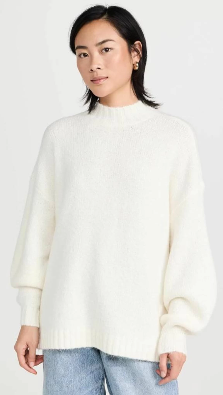 Pistola Denim Women's Carlen Knit Sweater - Soft Vintage Wash Slim Fit Pullover Top