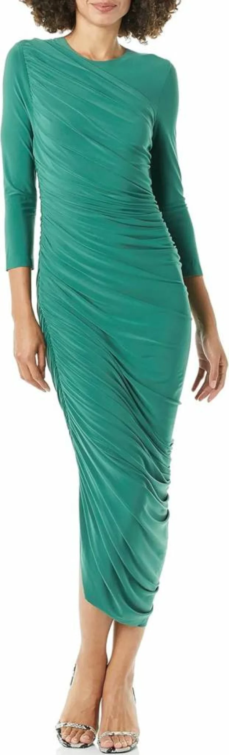 Norma Kamali Women's Diana Long Sleeve Evening Gown - Elegant Formal Dress