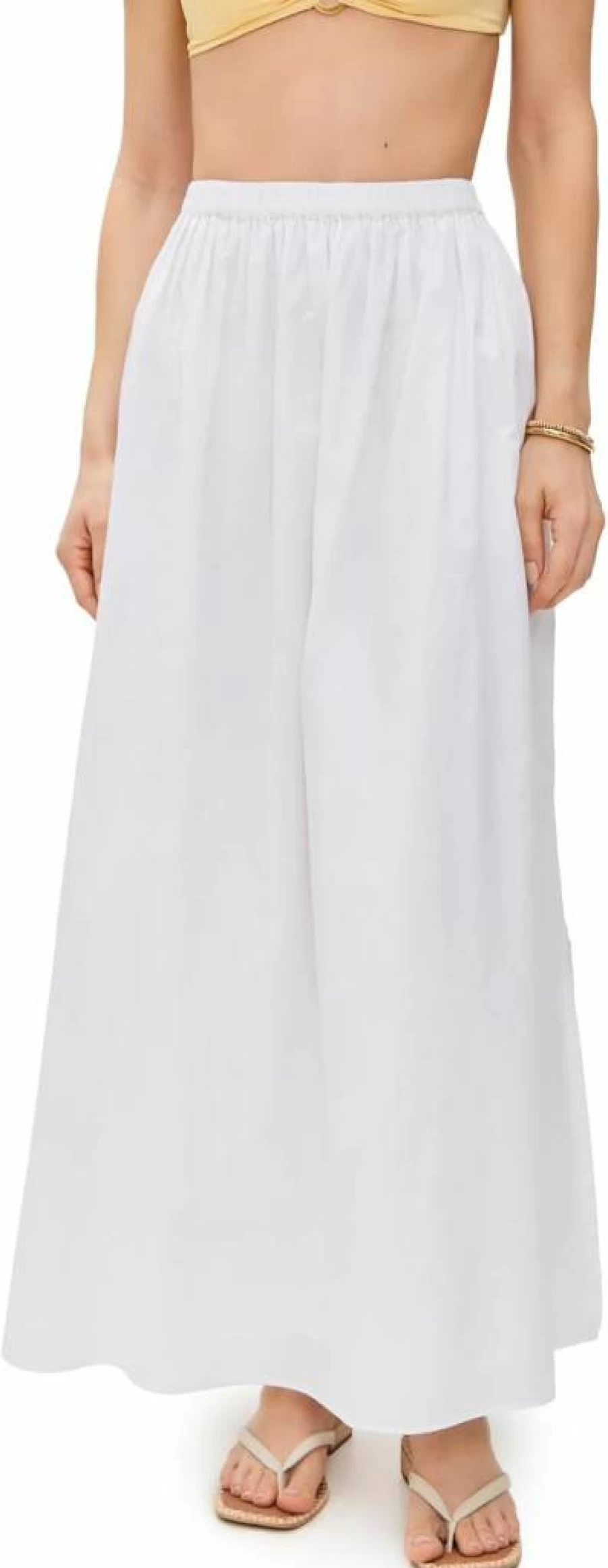 Playa Lucila Women's Flowy Maxi Skirt - Elegant Long Boho Skirt for Summer