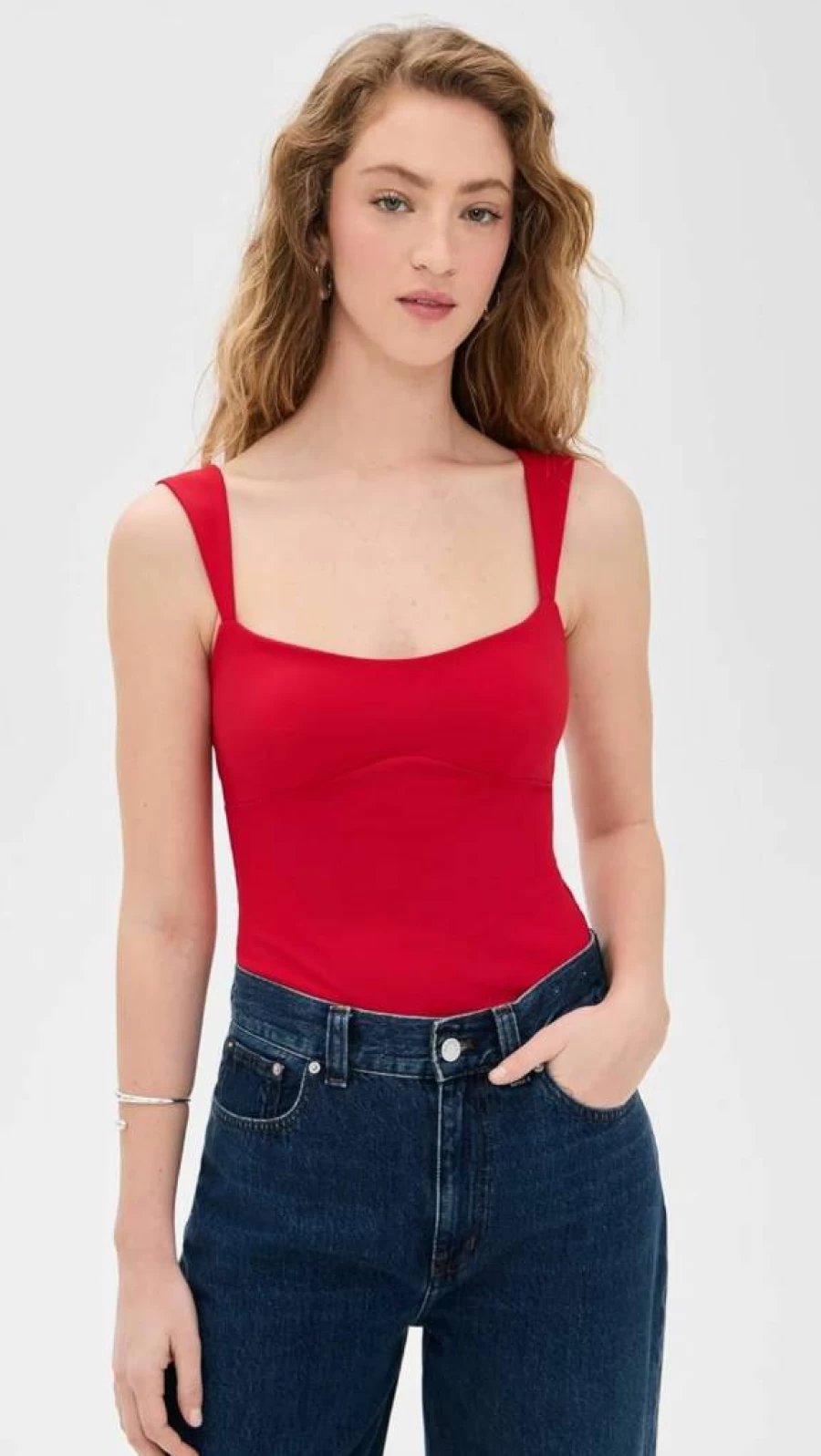 Susana Monaco Women's Angle Strap Tank Top - Slim Fit Casual Sleeveless Shirt for Women