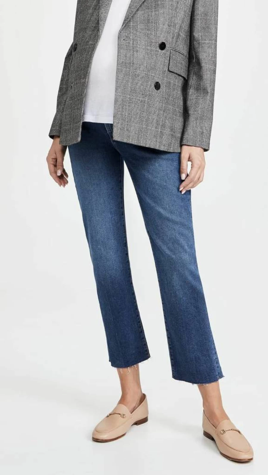 DL1961 Women's Patti Straight Leg Maternity Jeans for Pregnancy Comfort