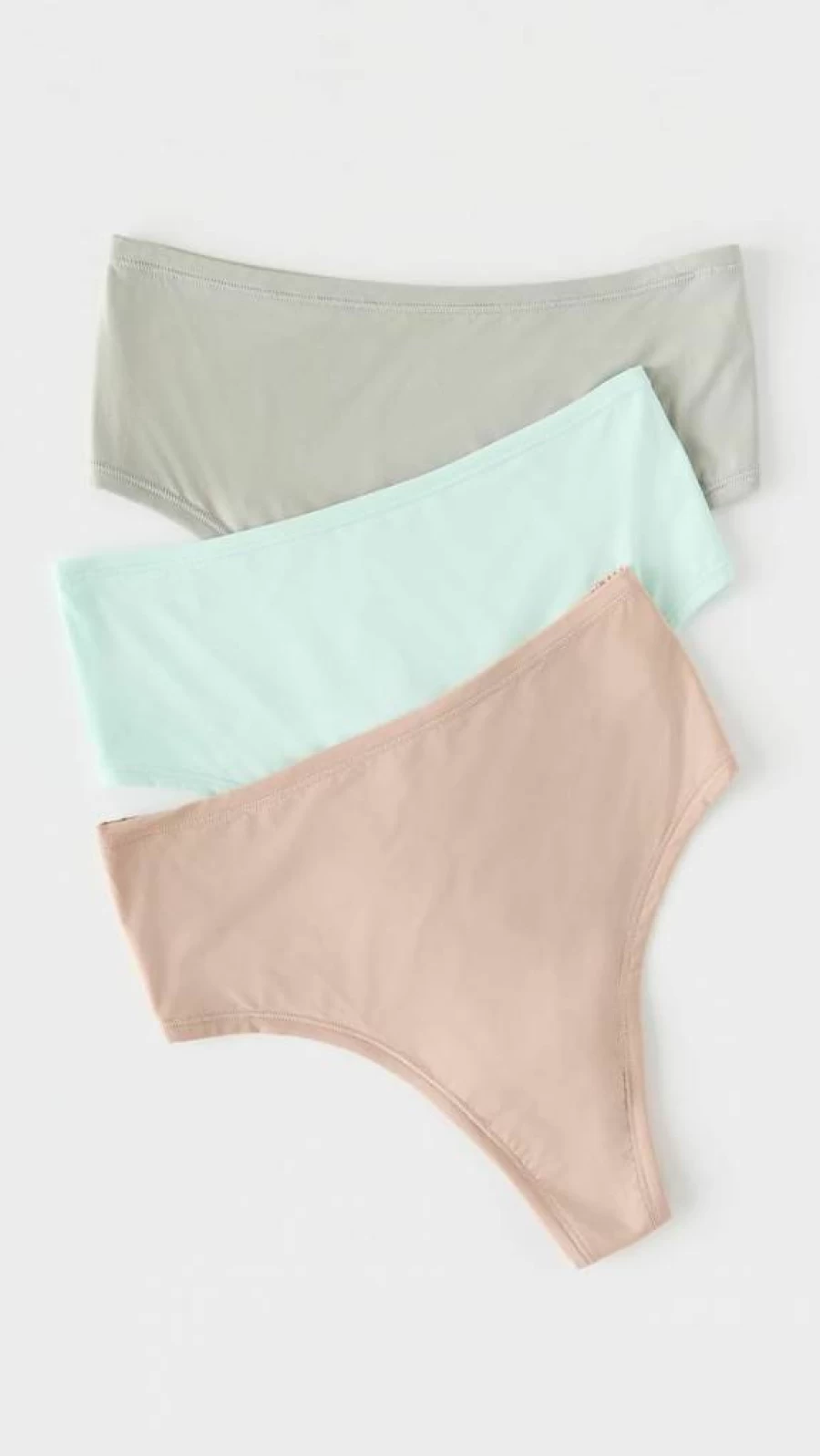 Hanky Panky Women's 3-Pack High-Cut Thong Underwear - Soft Lace Comfort