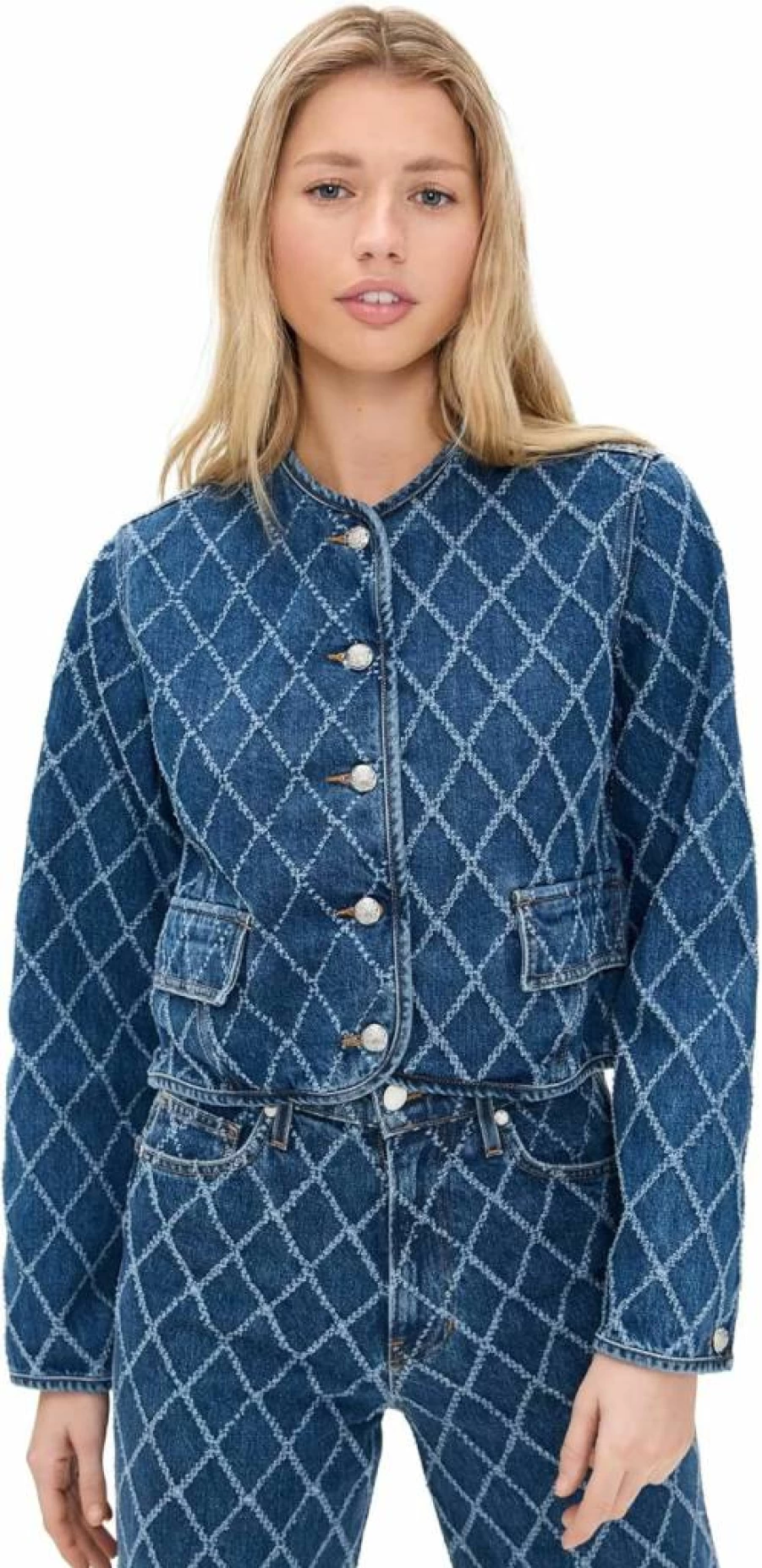Veronica Beard Jean Women's Nolita Jacket – Stylish Casual Denim Outerwear Coat