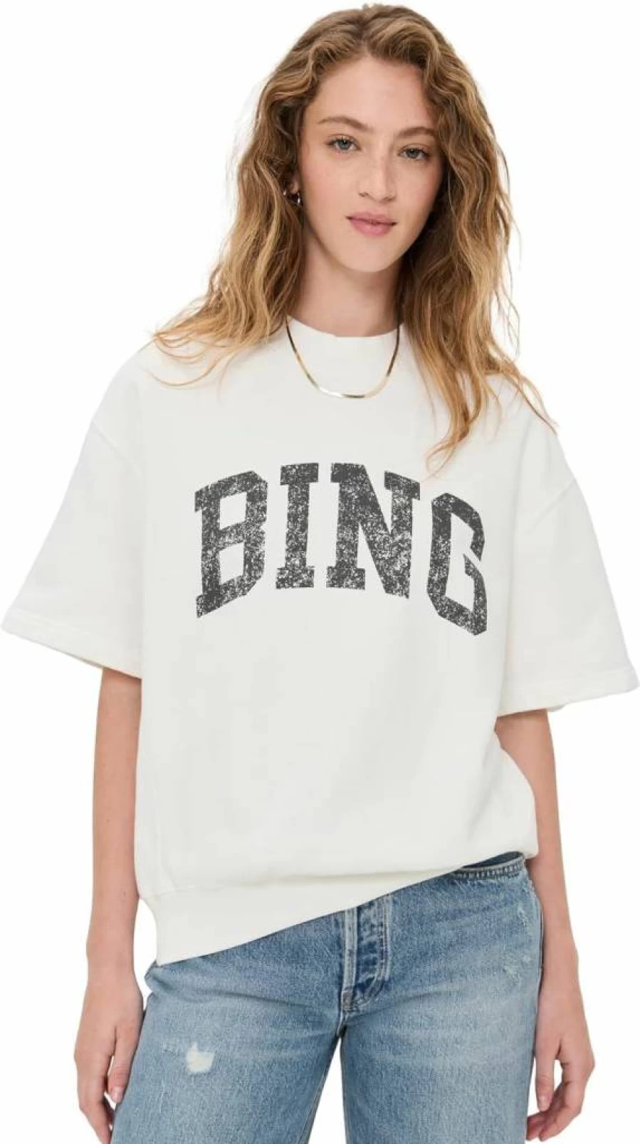 ANINE BING Jay Women's Oversized Sweatshirt | Casual Cotton Blend Pullover