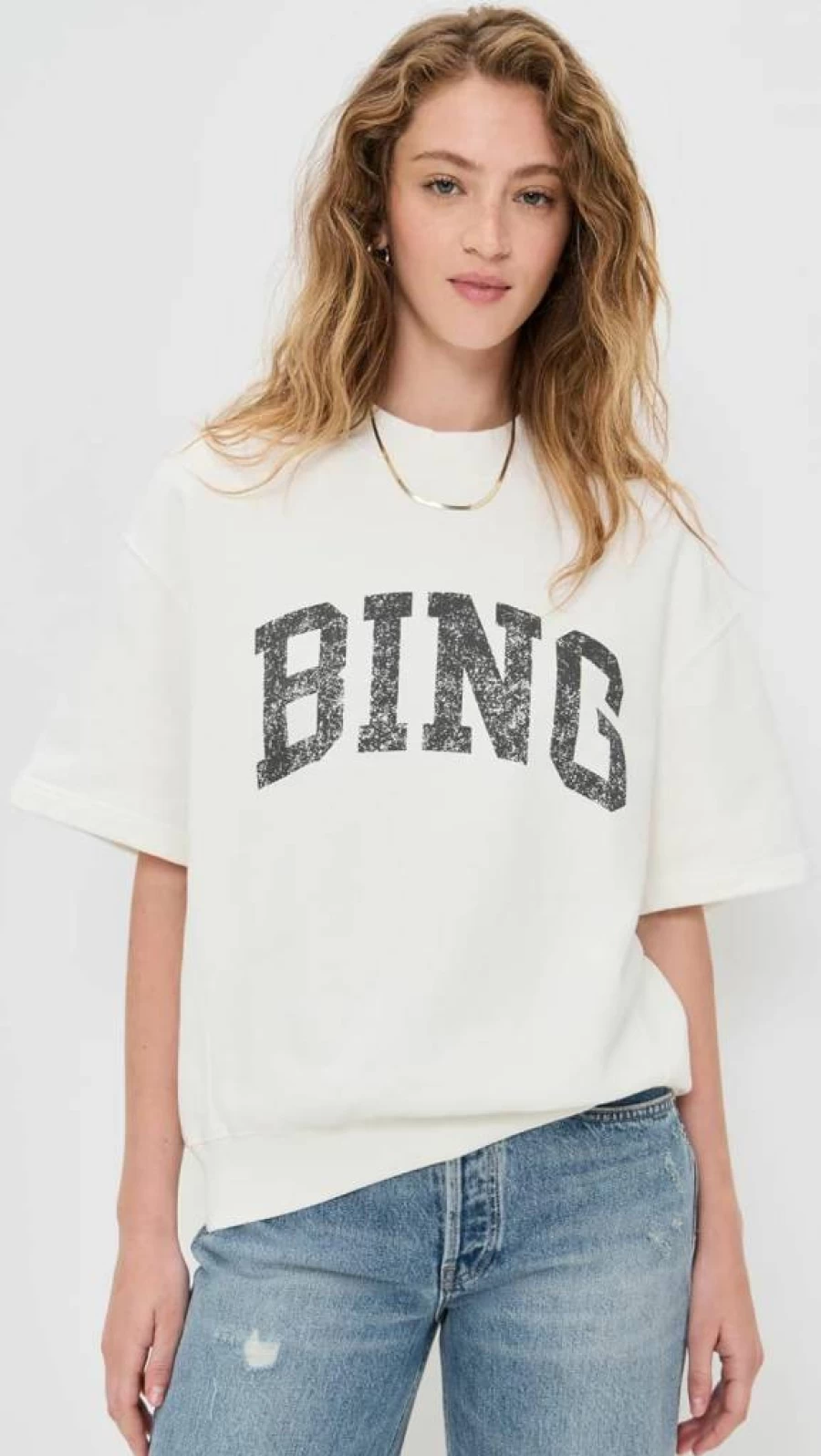 ANINE BING Jay Women's Oversized Sweatshirt | Casual Cotton Blend Pullover