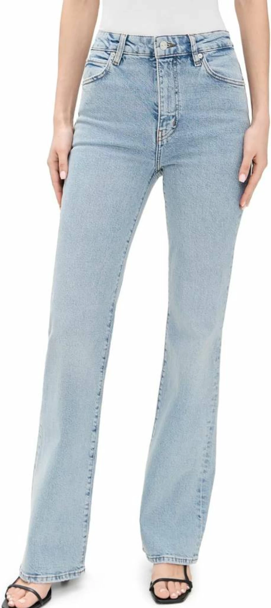 FRAME Women's The Arrow High-Rise Slim Fit Jeans - Premium Denim