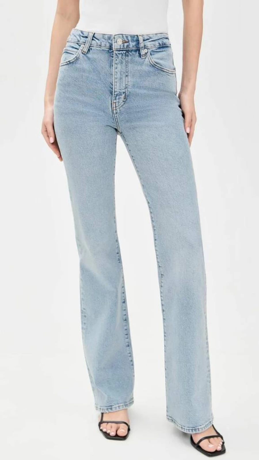 FRAME Women's The Arrow High-Rise Slim Fit Jeans - Premium Denim