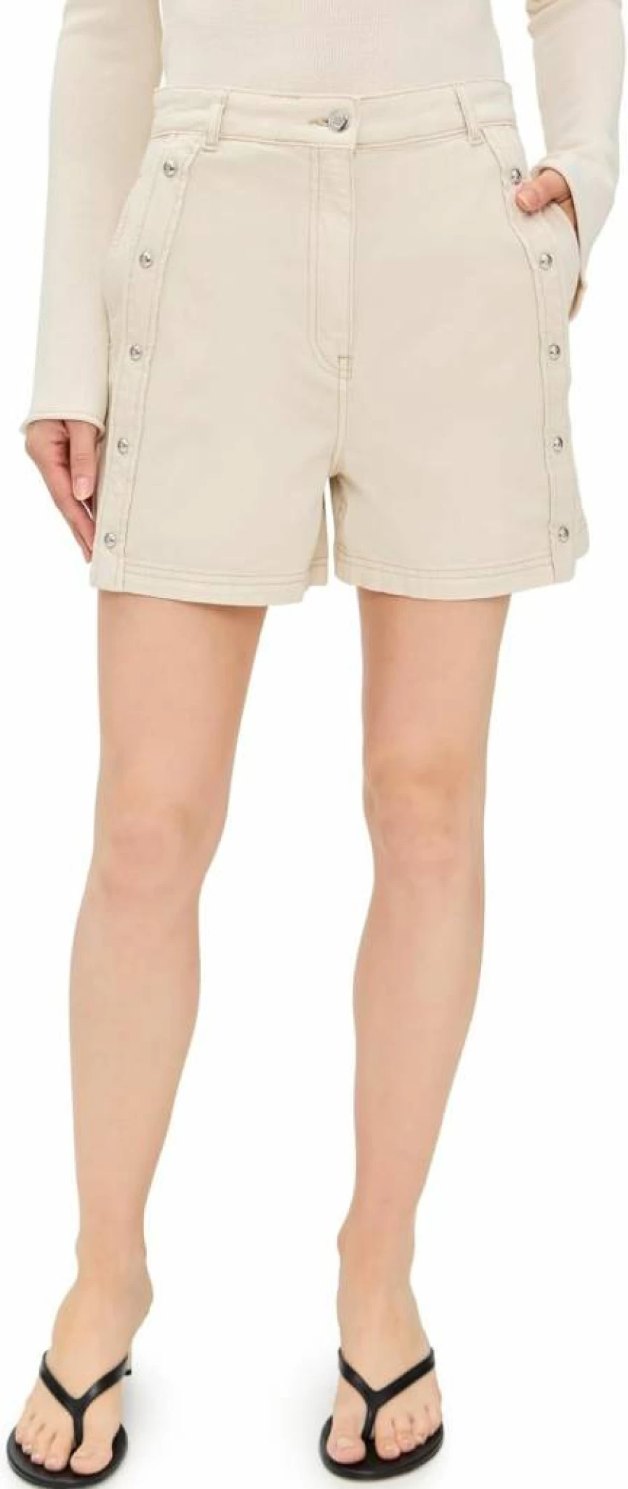 IRO Women's Fayez High-Waisted Denim Shorts - Trendy Distressed Summer Fashion