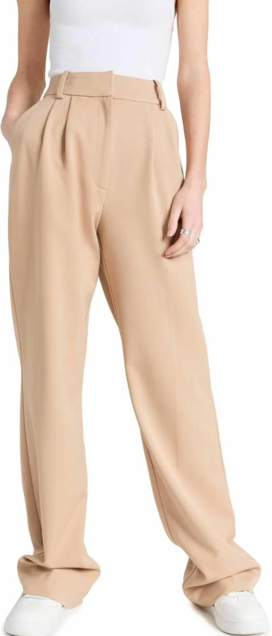 Favorite Daughter Women's High-Waisted Wide-Leg Pants - Classic Black Casual Trousers