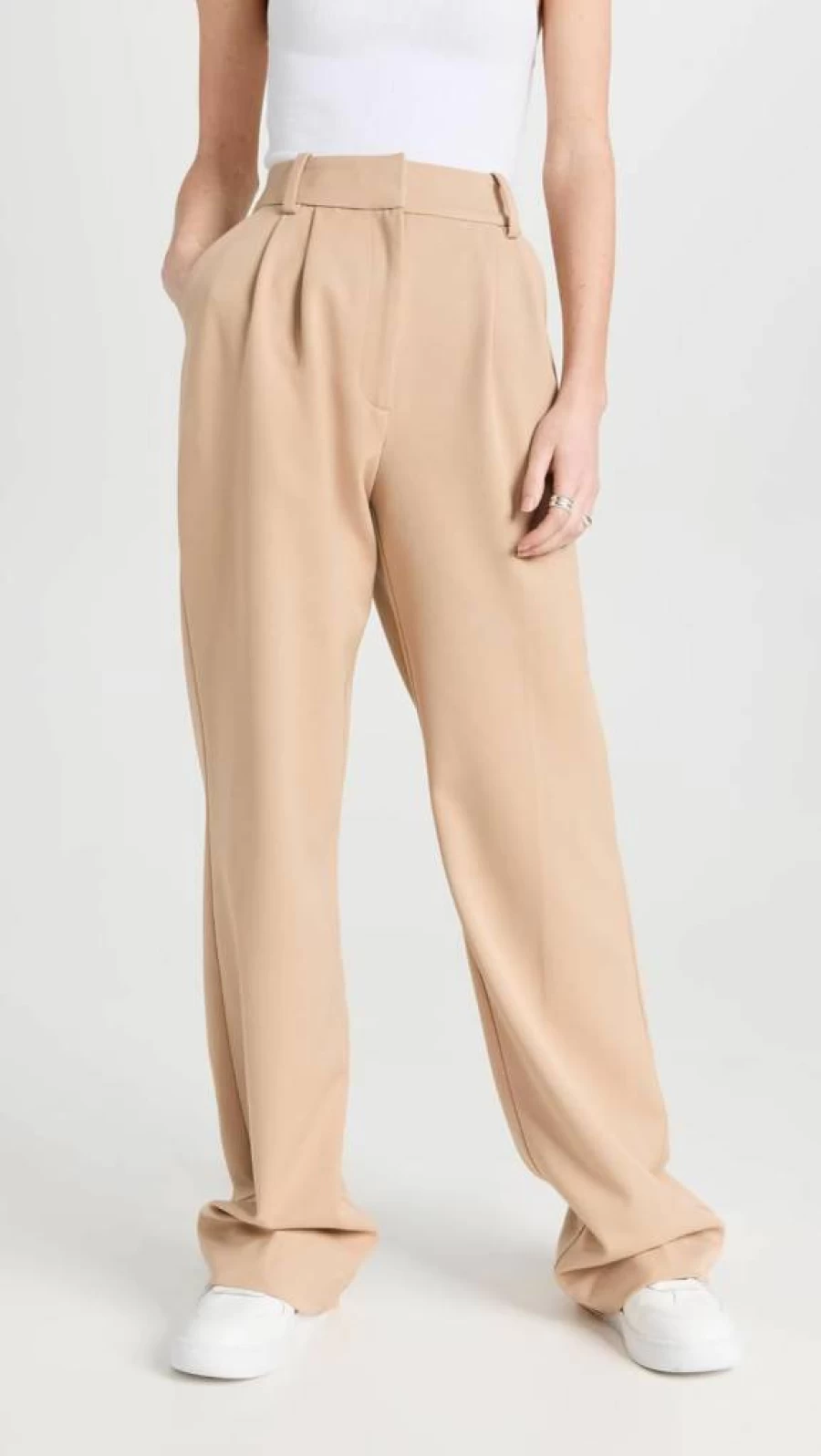 Favorite Daughter Women's High-Waisted Wide-Leg Pants - Classic Black Casual Trousers