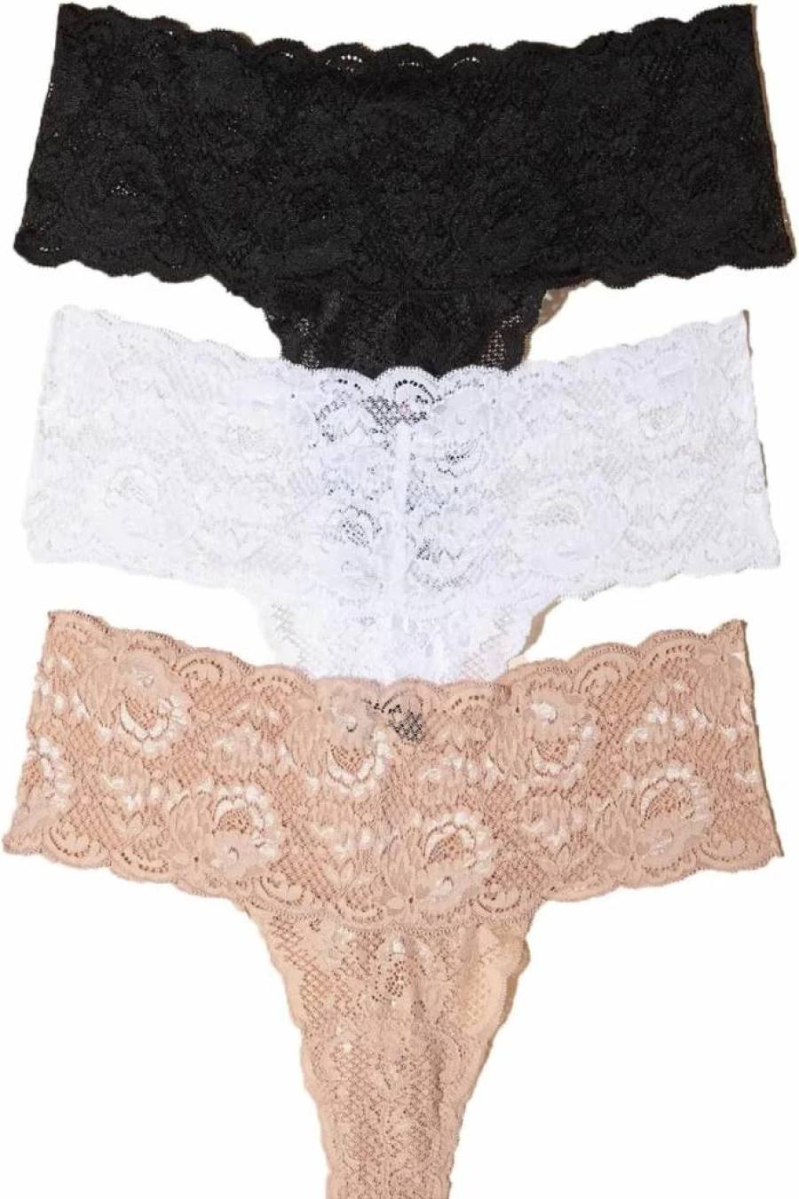 Cosabella Never Say Never Ultra Soft Thongs 3-Pack for Women | Comfortable Cotton Underwear Set