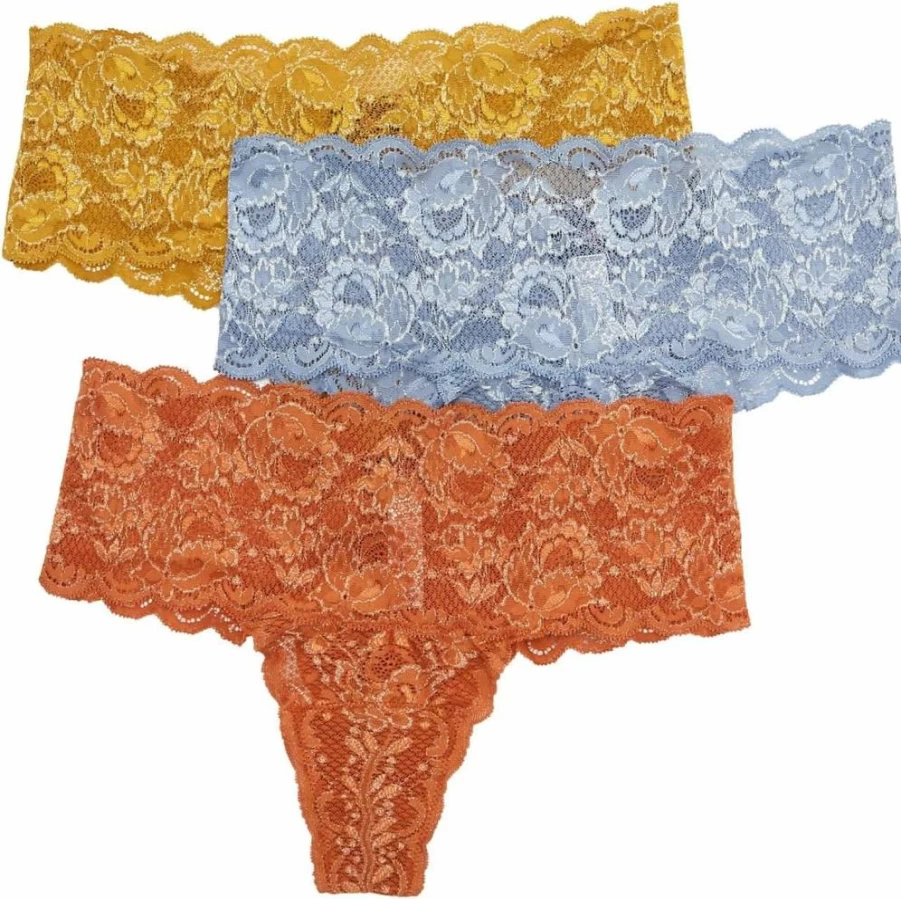 Cosabella Never Say Never Ultra Soft Thongs 3-Pack for Women | Comfortable Cotton Underwear Set