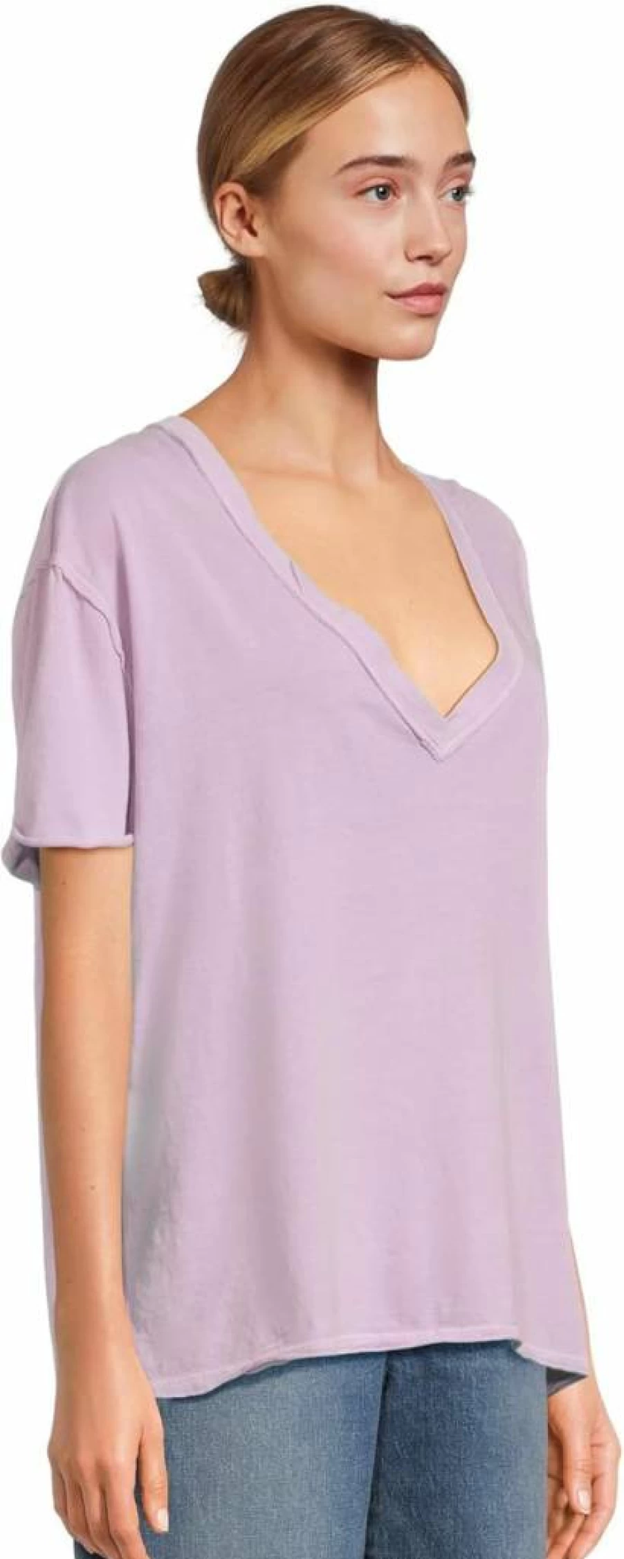 Free Women's Nina Tee by Free People - Soft Vintage Style Short Sleeve Top