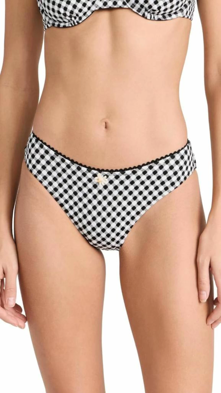 Solid & Striped Women's Daphne High-Waisted Bikini Bottoms - Striped Swimwear