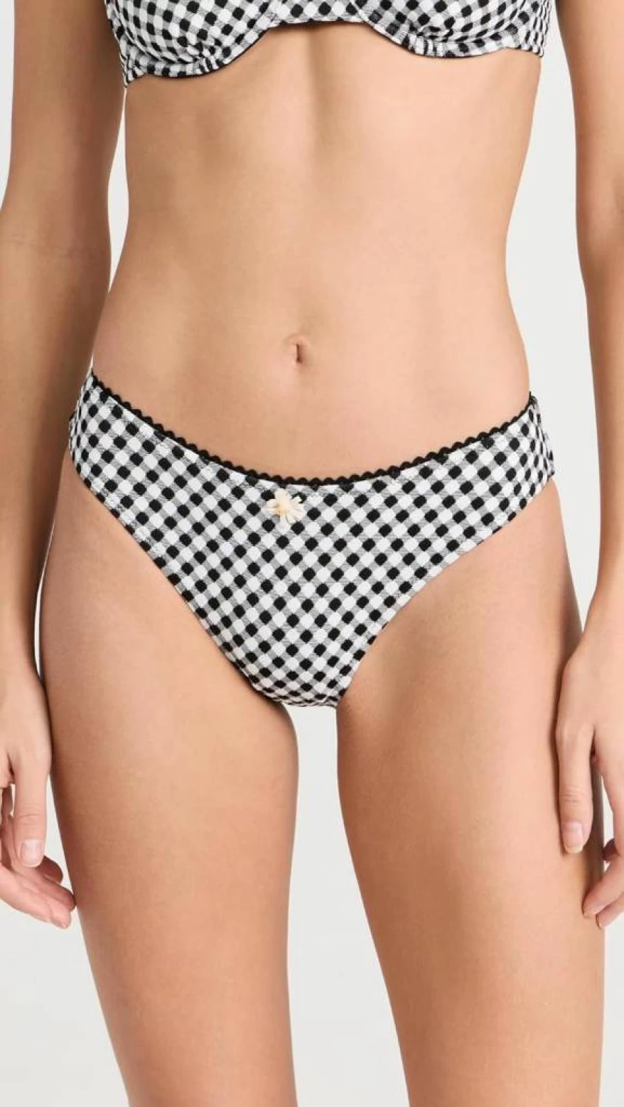 Solid & Striped Women's Daphne High-Waisted Bikini Bottoms - Striped Swimwear