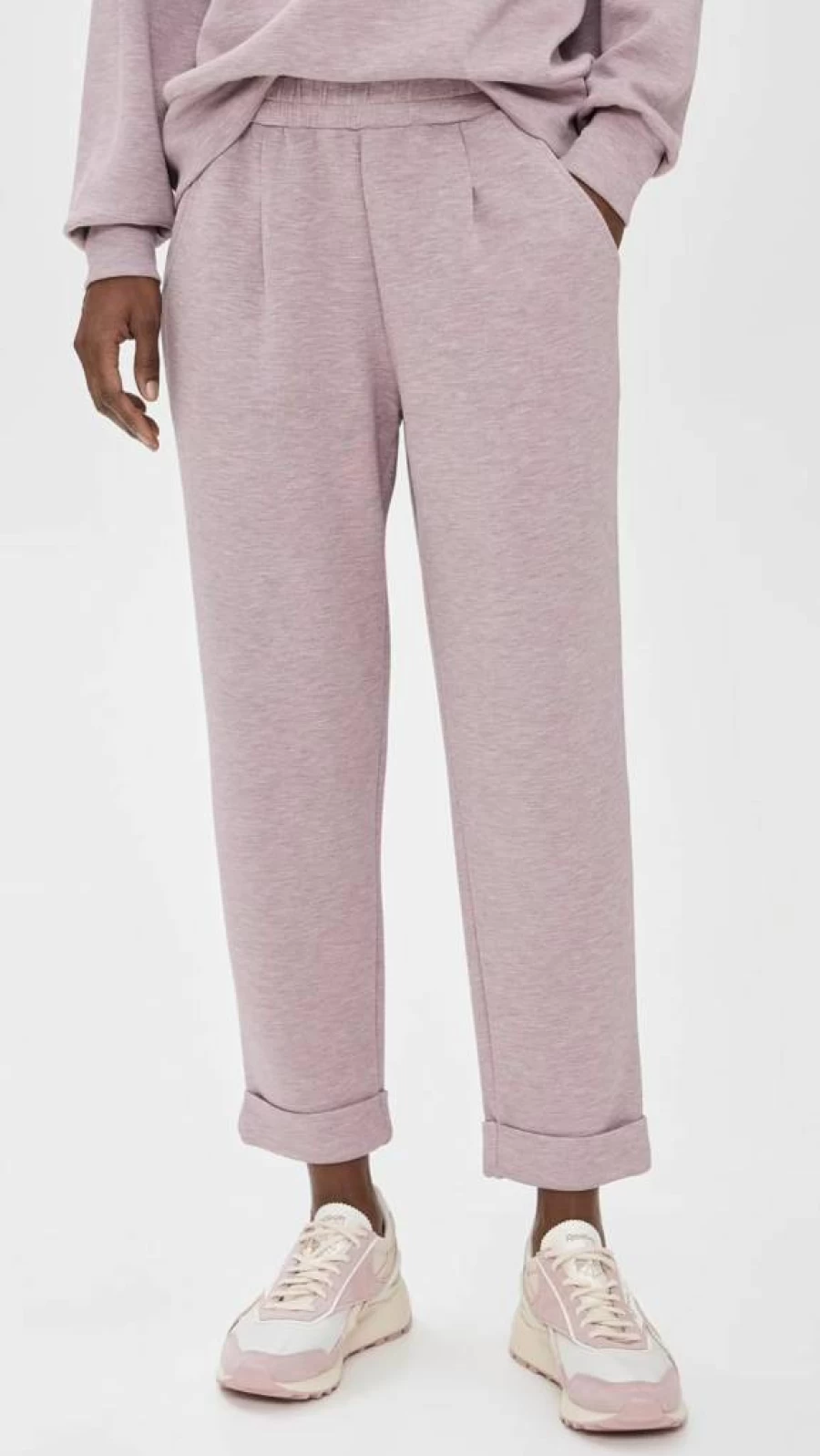 Varley Women's High-Waisted Rolled Cuff Yoga Pants - 25" Length for Comfort & Style