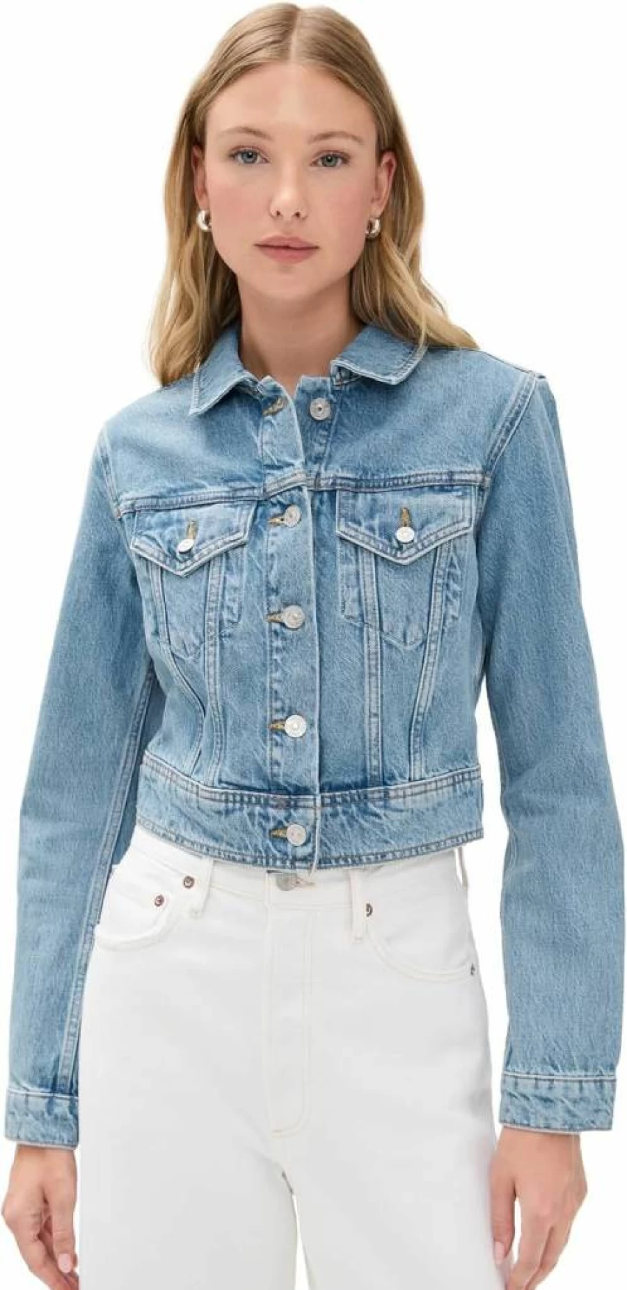 PAIGE Women's Chantal Denim Jacket - Stylish Casual Outerwear for Women