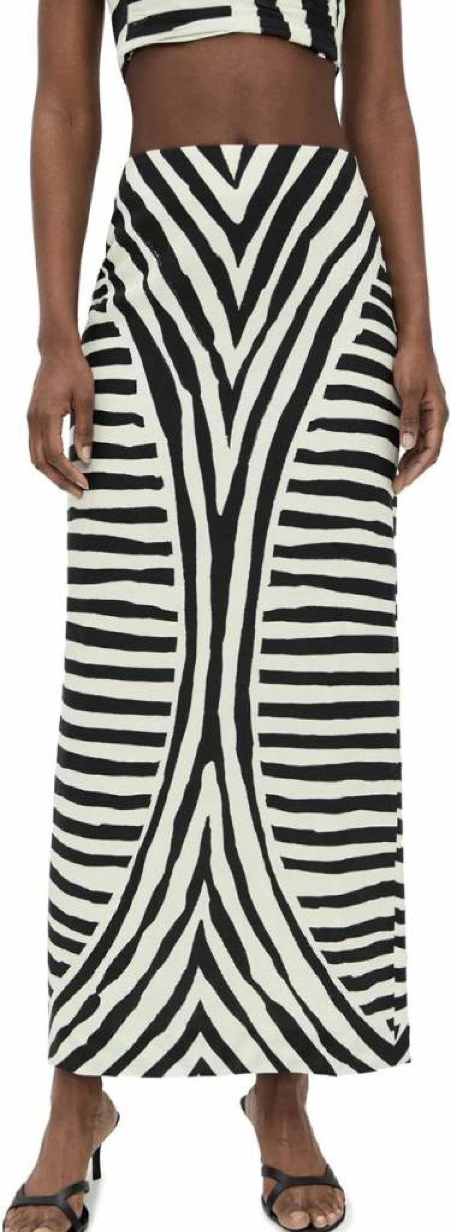 Cala de la Cruz Women's Bruna Skirt - Stylish Flowy Midi Skirt for Casual and Beach Wear