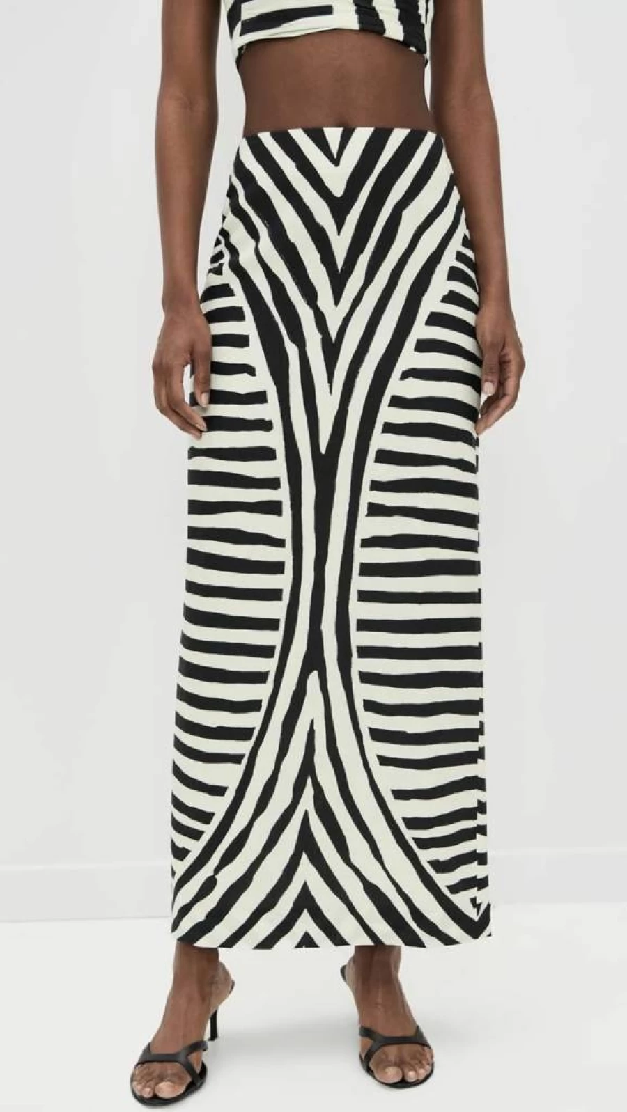 Cala de la Cruz Women's Bruna Skirt - Stylish Flowy Midi Skirt for Casual and Beach Wear