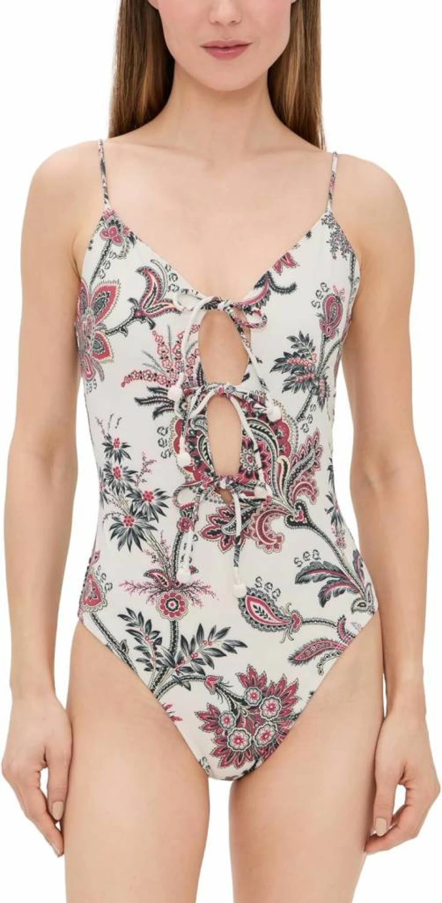 Sea Women's Cassandra Printed Tie-Front One-Piece Swimsuit