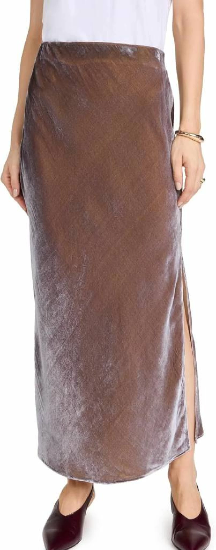 Madewell Women's Solana Velvet Maxi Skirt - Soft Slip-On Style for Elegant Outfits