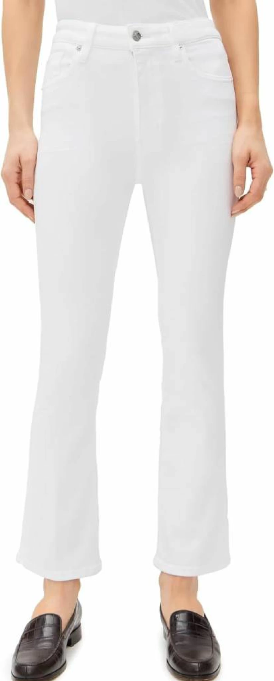 FRAME The Reboot Crop Jeans for Women - High-Waisted Slim Fit Stretch Denim