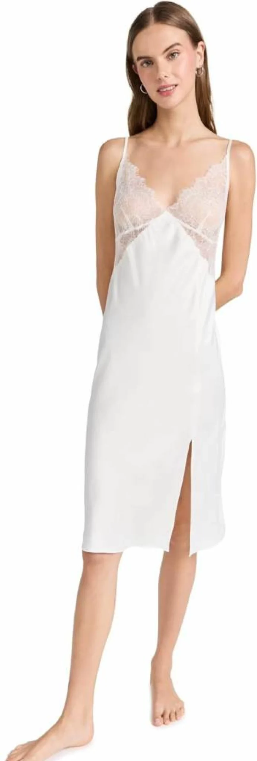 Honeydew Intimates Women's Sexy Lace Chemise Nightgown - Soft Woven Slip Dress for Sleep & Lounge