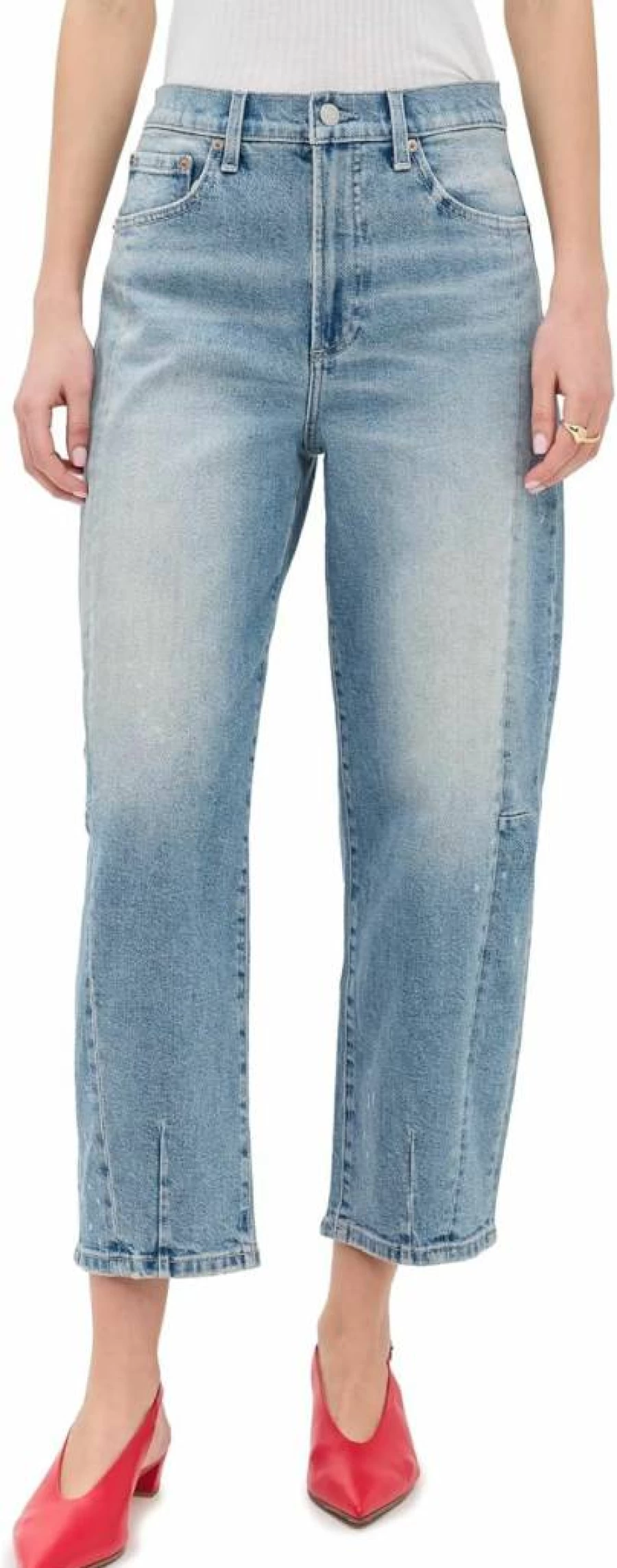 Pistola Denim Women's High-Rise Slim Fit Kendall Jeans - Vintage Blue Stretch Denim Pants