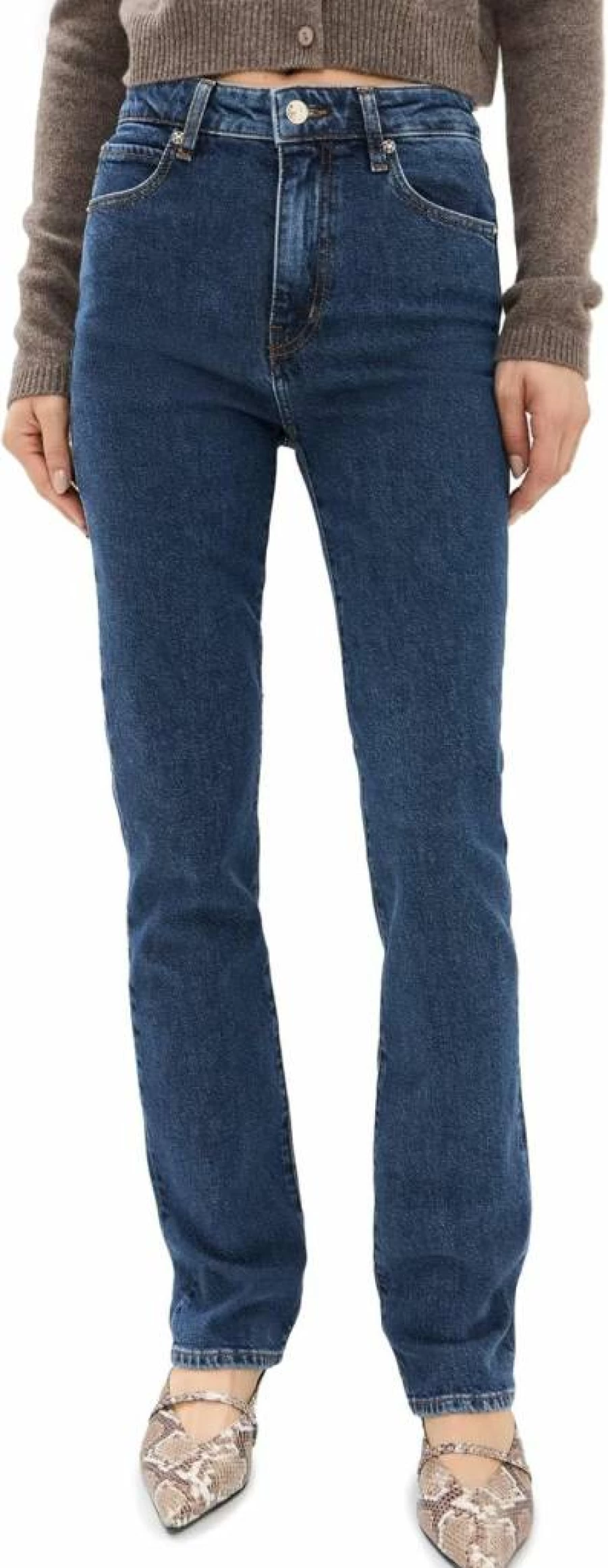 FRAME Women's The Ruler High-Waist Slim Fit Jeans