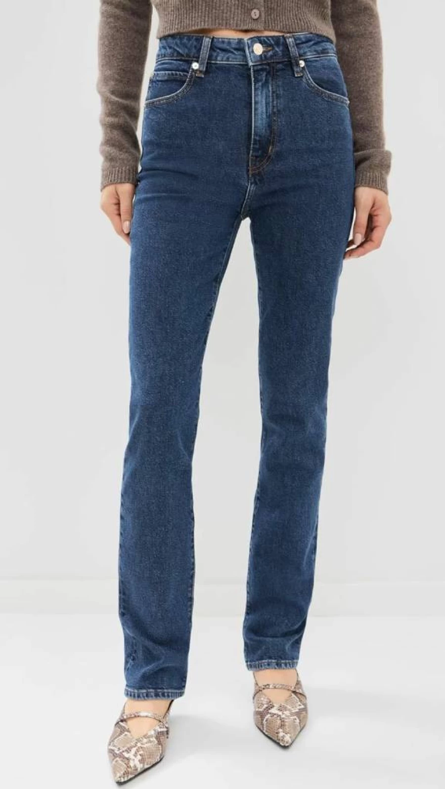 FRAME Women's The Ruler High-Waist Slim Fit Jeans