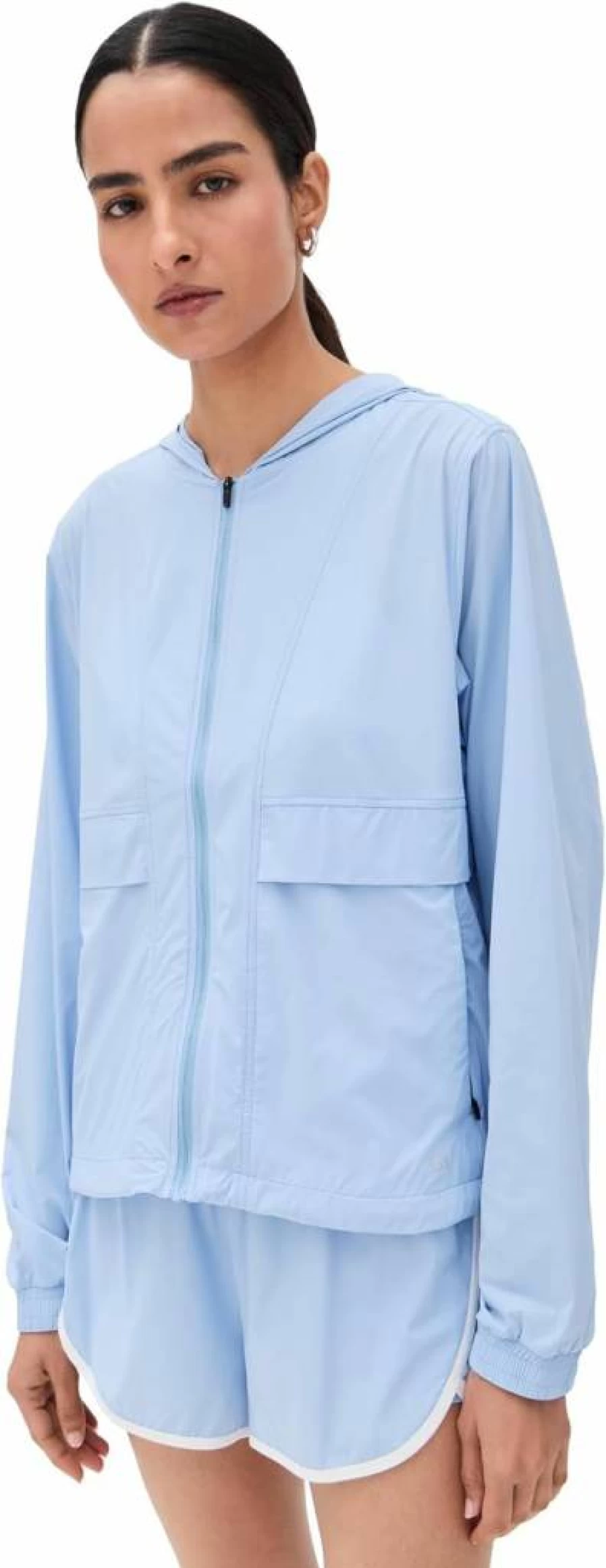 SPLITS59 Women's Megan Woven Nylon Jacket – Lightweight Water-Resistant Outerwear