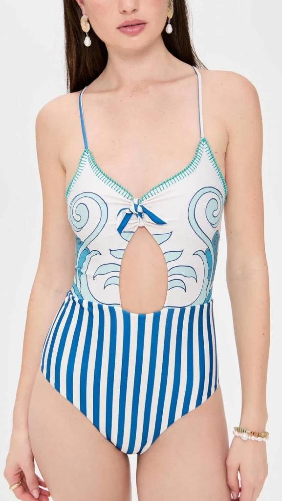 Carolina K Women's Roxxi One-Piece Swimsuit | Chic Designer Beachwear