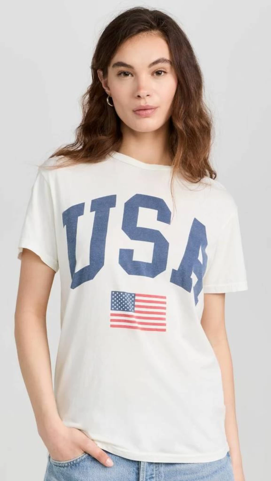 Original Retro Brand Vintage USA Flag Women's T-Shirt - Classic American Tee for Women