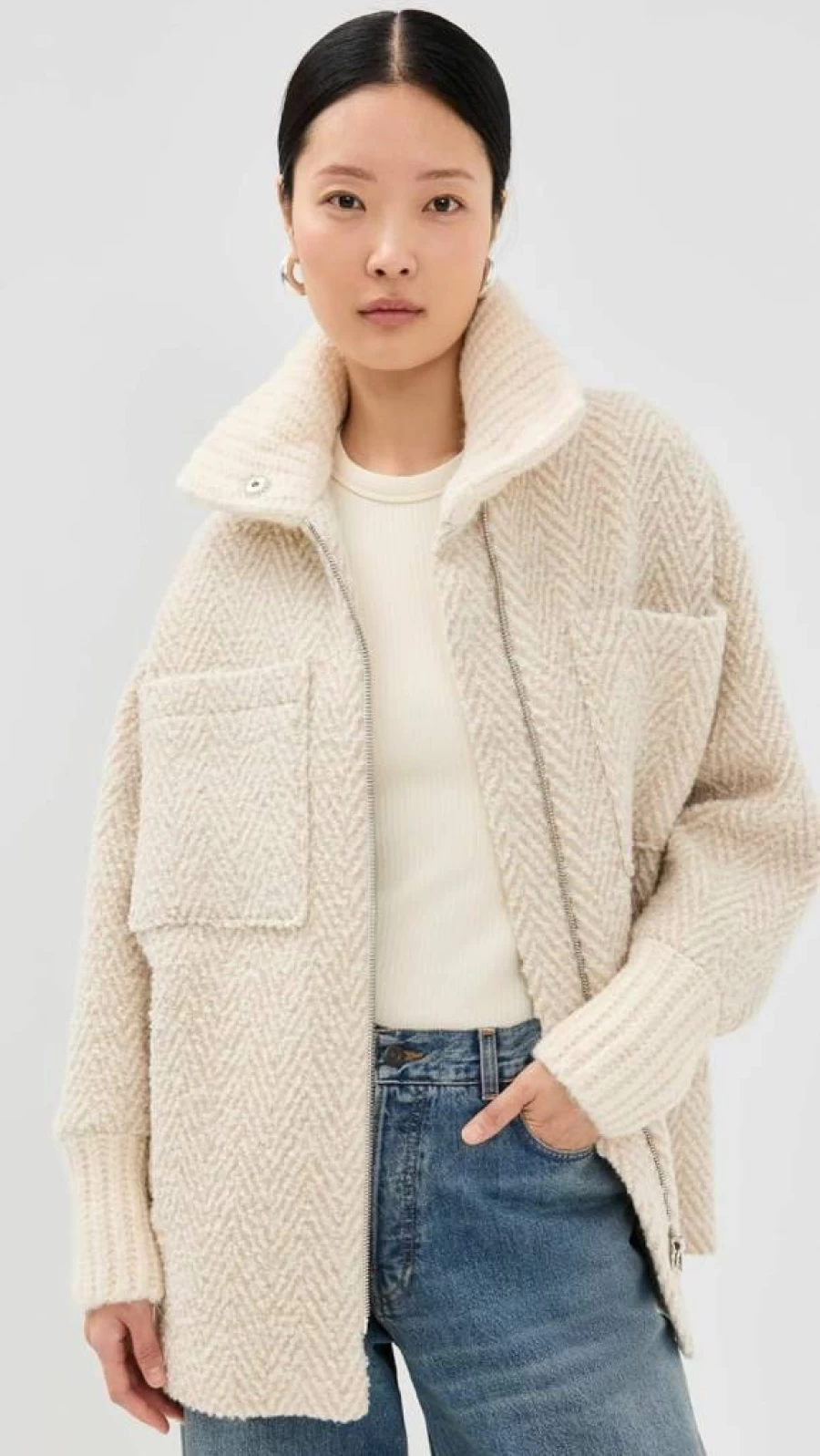 IRO Women's Sanab Leather Jacket - Stylish Outerwear for Women