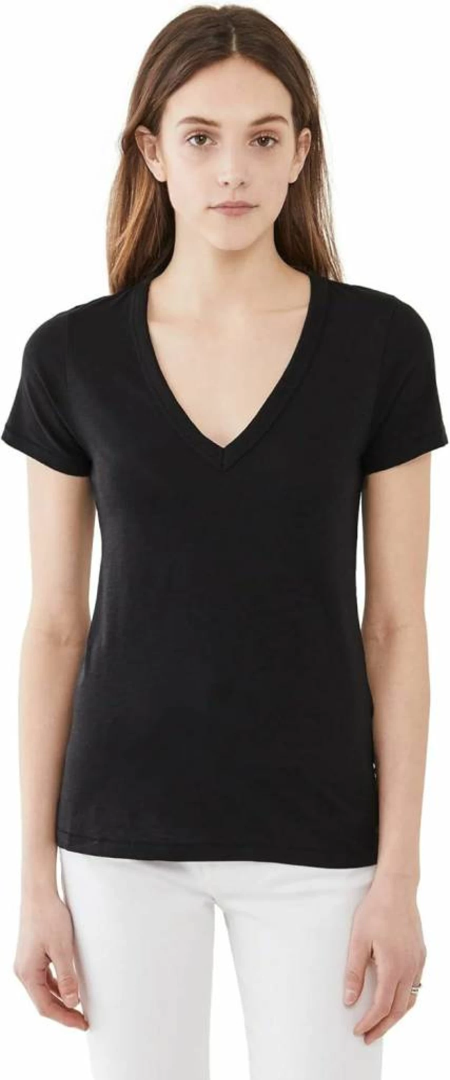 Rag & Bone Women's The Vee Short Sleeve T-Shirt | Casual Cotton Tee