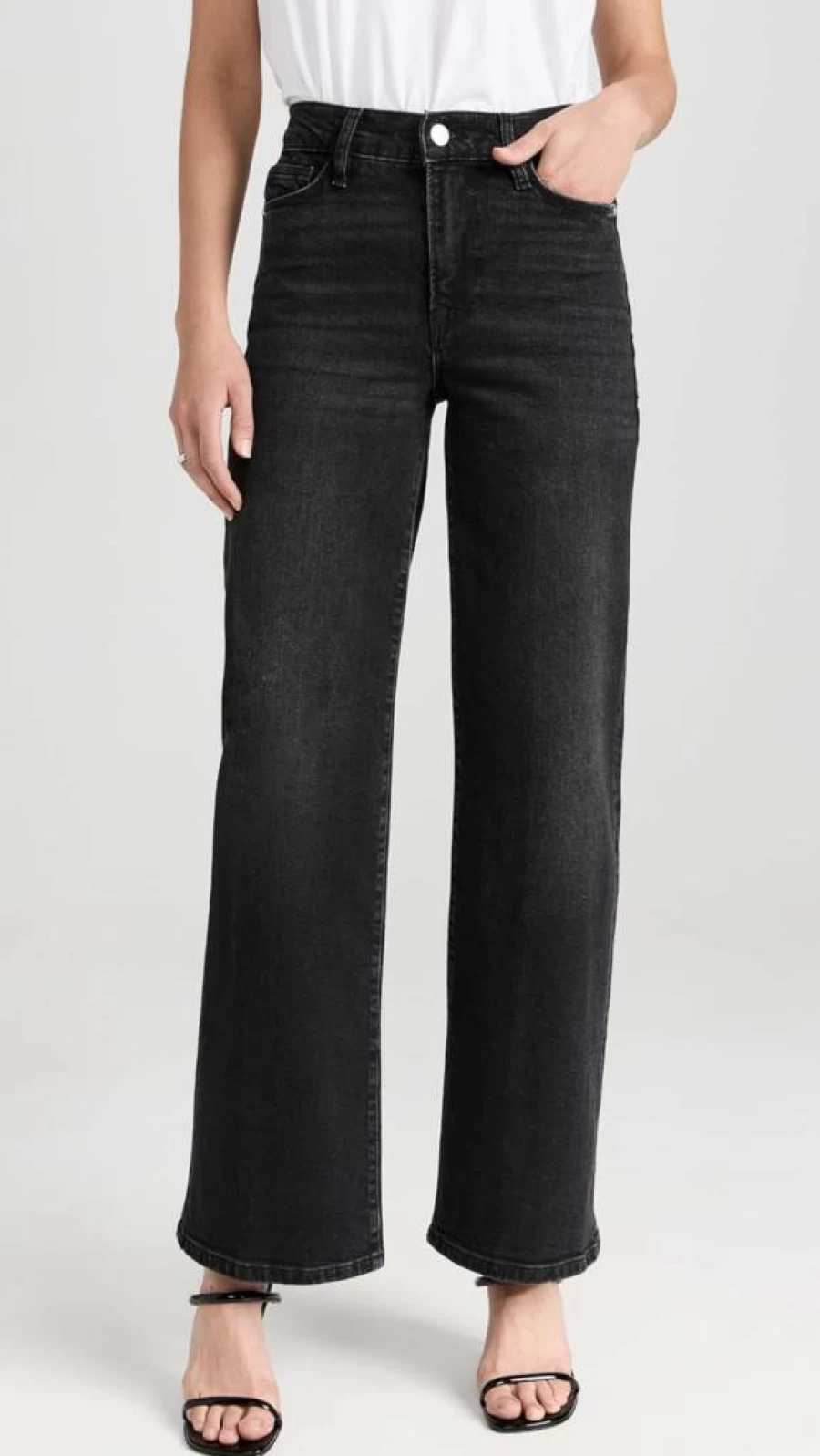 FRAME Women's High-Waisted Slim Fit Palazzo Jeans - Stretch Denim for Comfort & Style
