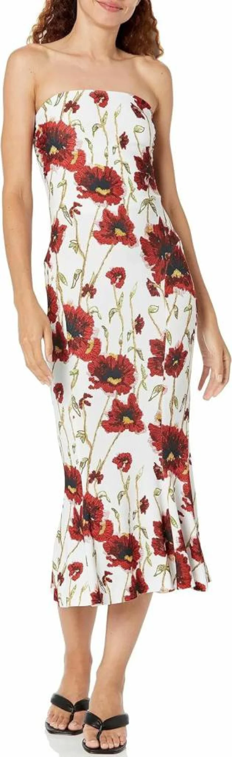 Norma Kamali Women's Strapless Fishtail Gown - Elegant Evening Dress for Special Occasions