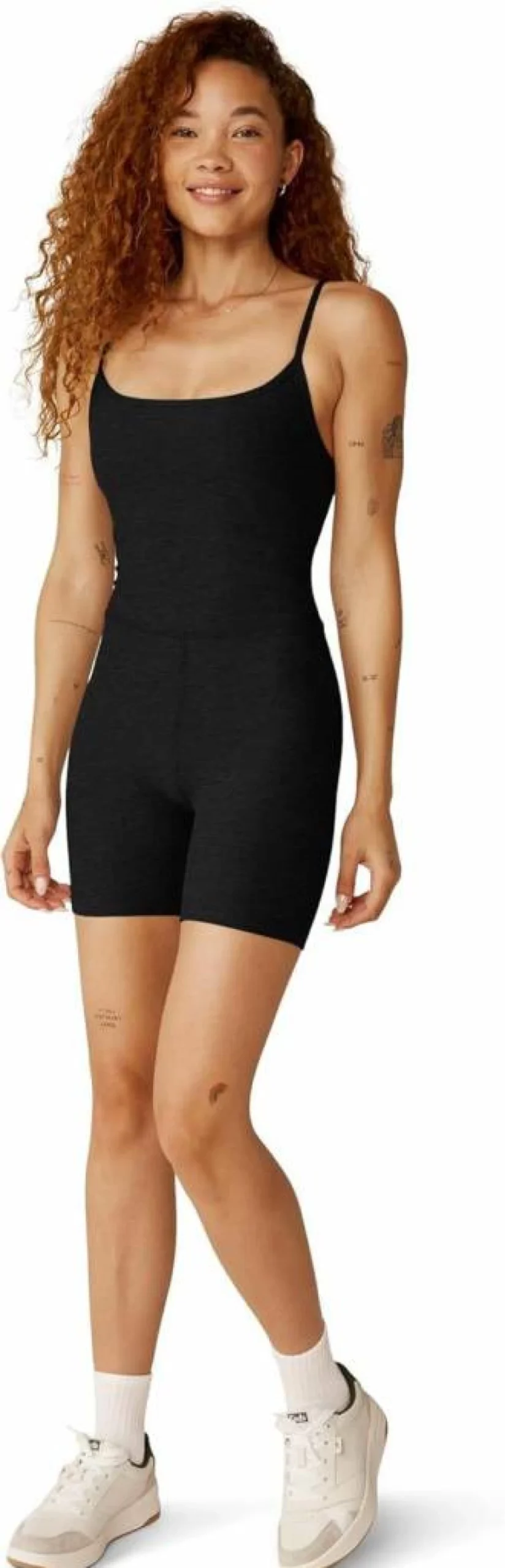 Beyond Yoga Women's Spacedye High-Waisted Biker Jumpsuit - Stretchy Yoga Jumpsuit for Comfort & Style