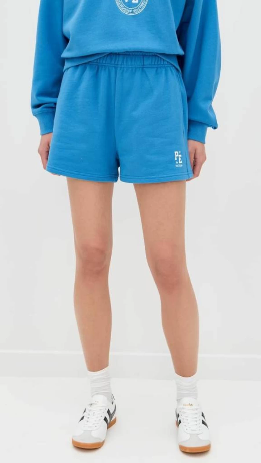 P.E NATION Women's Adobe High-Waisted Athletic Shorts for Running & Training