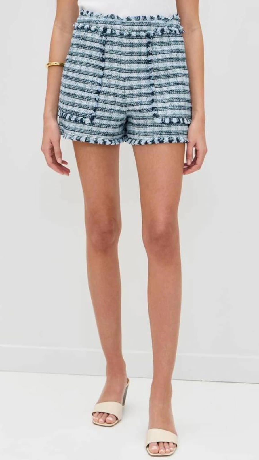 Cinq a Sept Women's Matilda Tweed Allen Shorts - High-Waisted Designer Shorts for Women