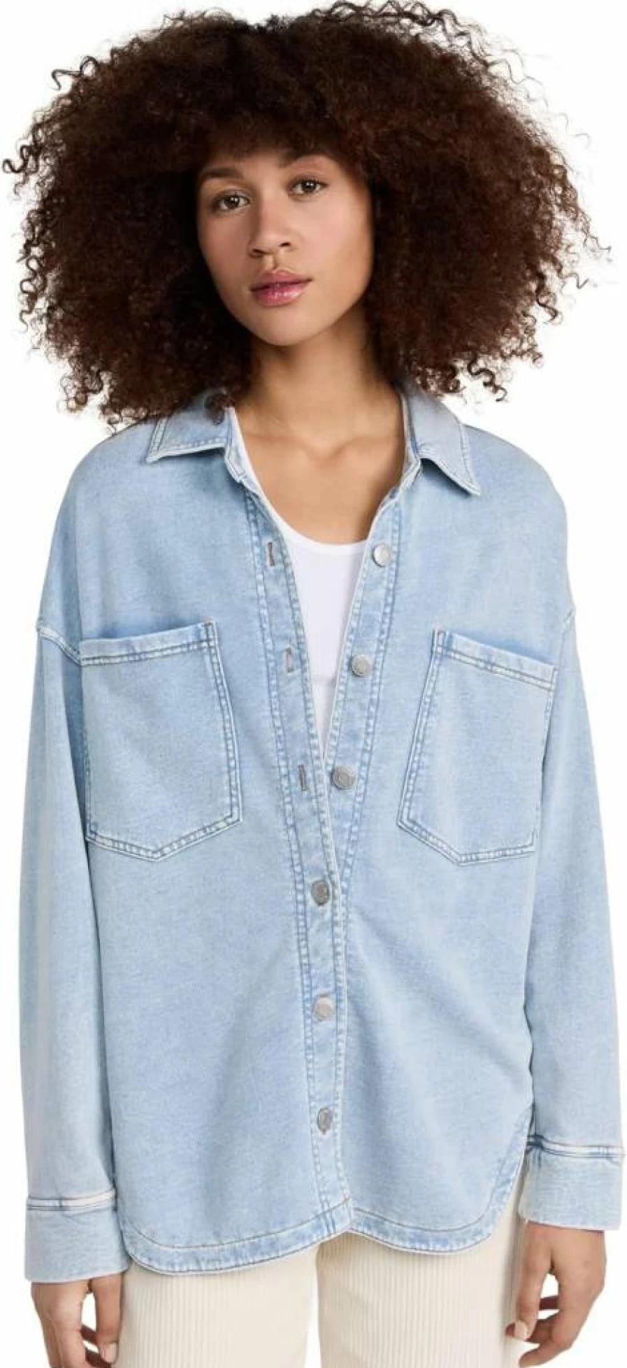Z SUPPLY Women's Denim Jacket - Soft Knit All-Day Comfort Casual Style