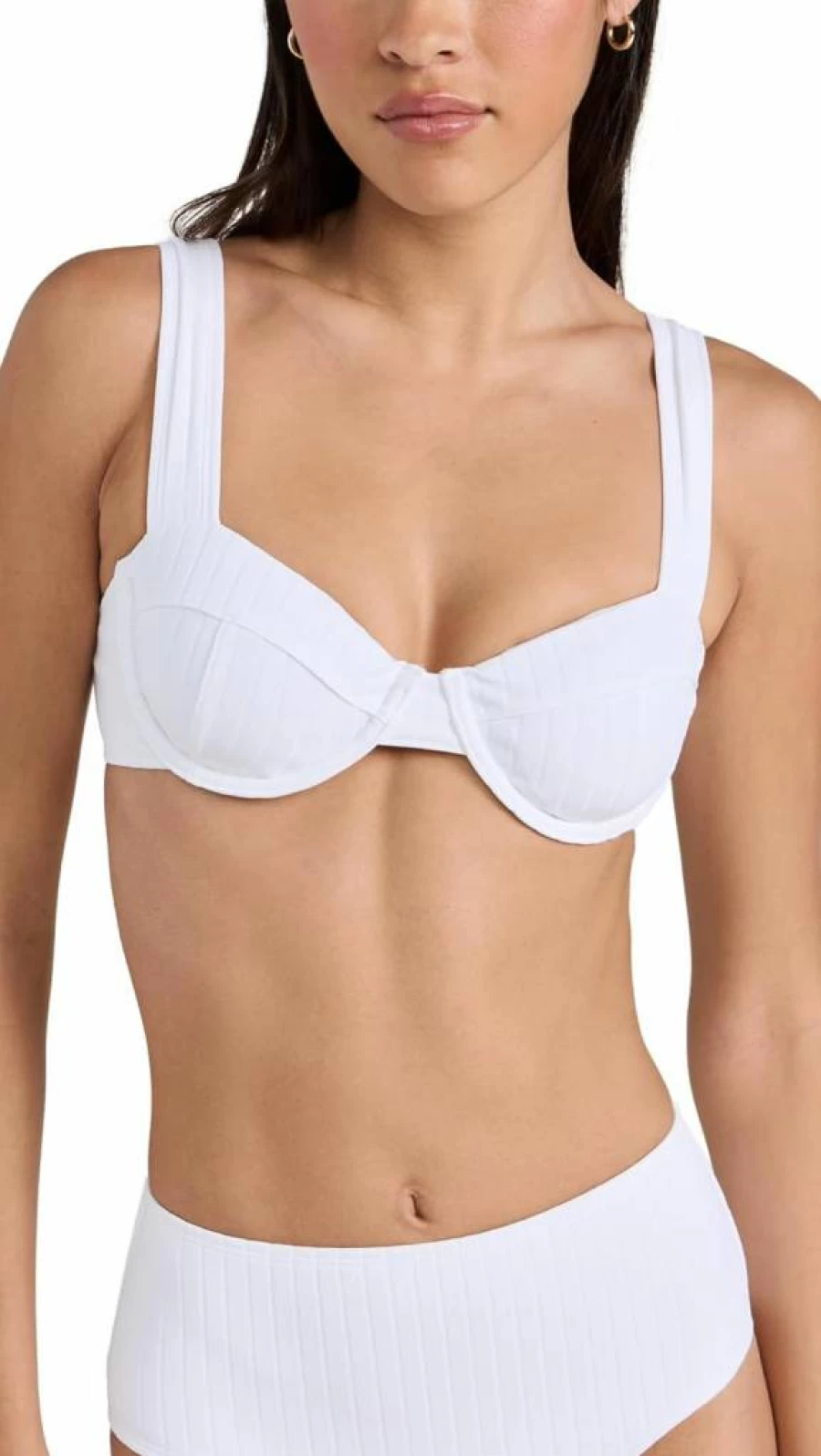 Solid & Striped Women's Lilo Bikini Top - Striped Swimwear for Women