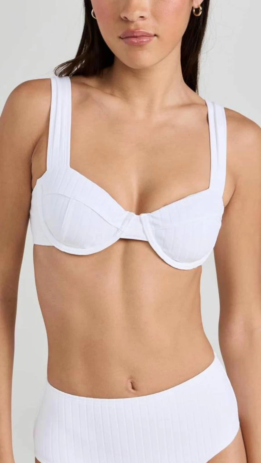 Solid & Striped Women's Lilo Bikini Top - Striped Swimwear for Women