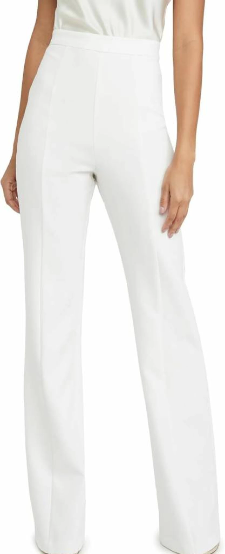 Black Halo Women's Isabella High-Waisted Tailored Pants - Classic Black Formal Trousers for Office & Business Wear