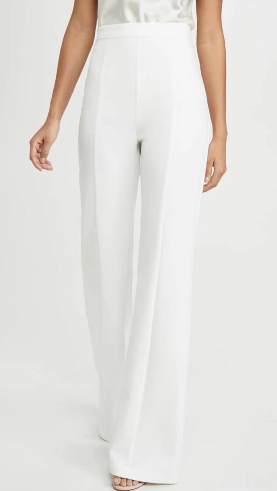 Black Halo Women's Isabella High-Waisted Tailored Pants - Classic Black Formal Trousers for Office & Business Wear