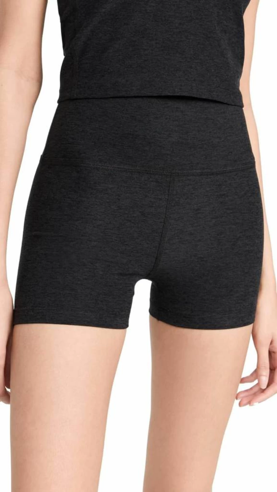 Beyond Yoga Women's Spacedye High-Waisted Running Shorts for Comfort & Performance