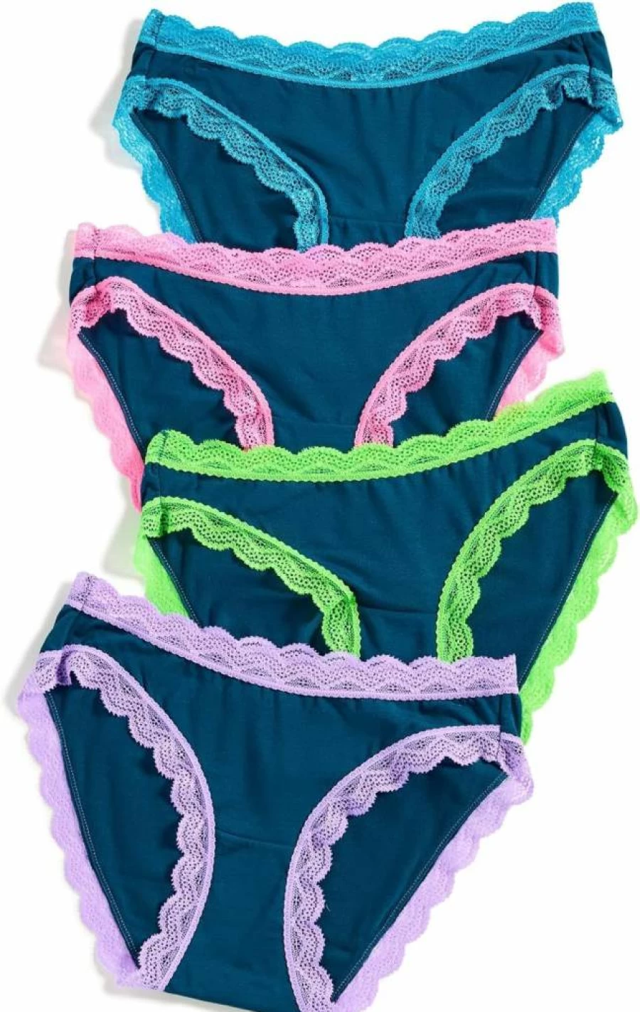 Stripe & Stare Women's Original Cotton Knickers 4-Pack - Soft Comfort Underwear